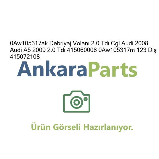 0Aw105317ak Debriyaj Volan 2 0 Td Cgl Audi 2008 Audi A5