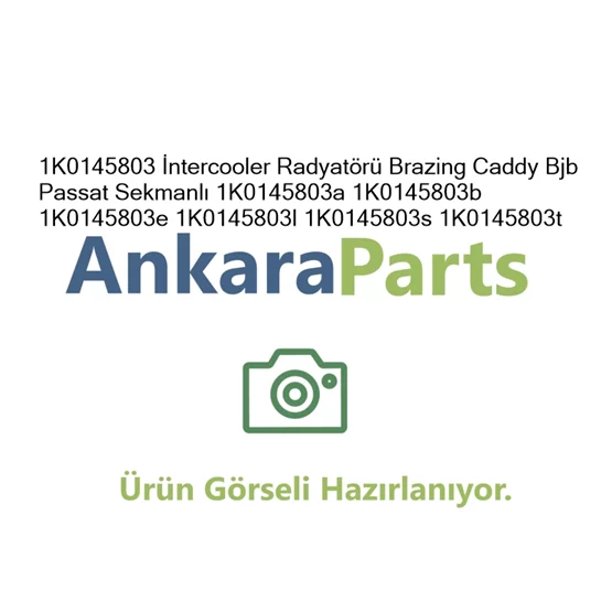 1K0145803 ntercooler Radyat r Brazing Caddy Bjb Passat